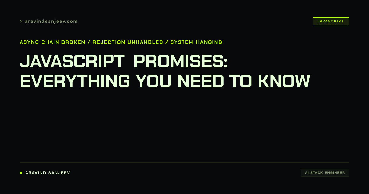 JavaScript Promises: Everything You Need to Know